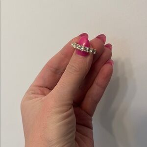 Zara Gold Women's Ring with Clear Stones